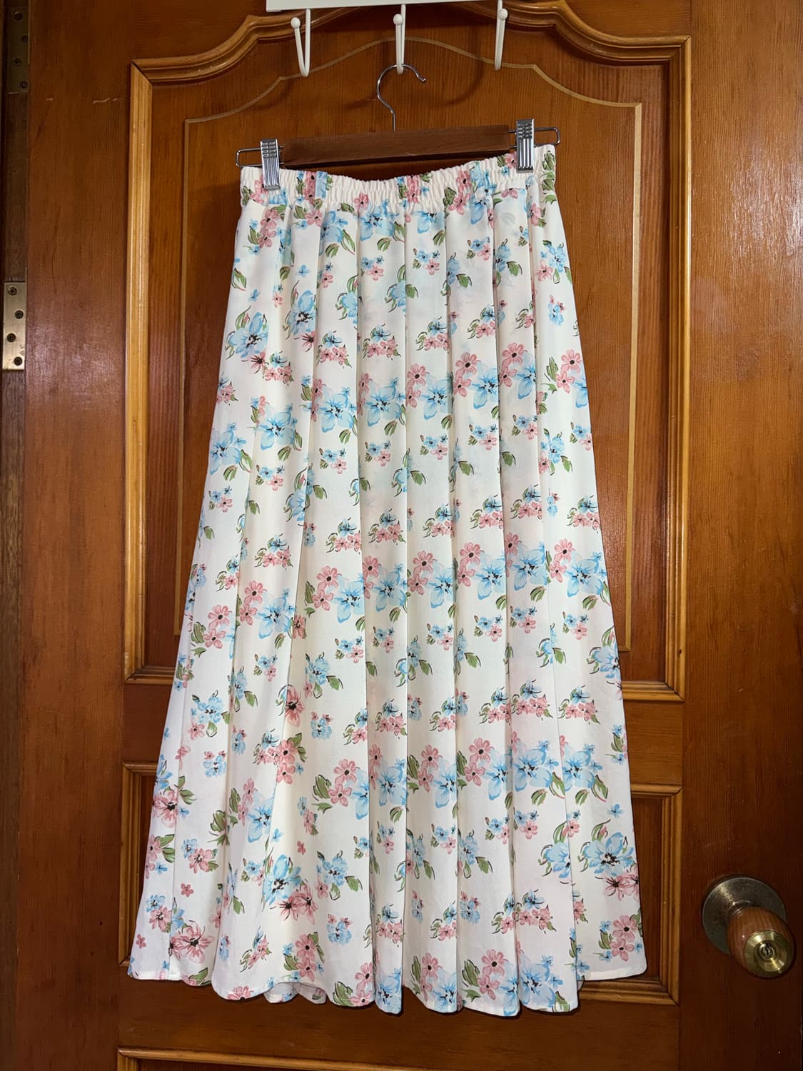 파스텔 핑크 스트라이프 티셔츠 & 플라워 가든 스커트 세트 상품이미지6