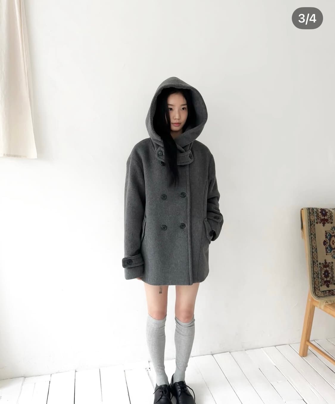 인앤양인하모니 마야코트 차콜 (리뉴얼 후) 판매합니다 상품이미지1