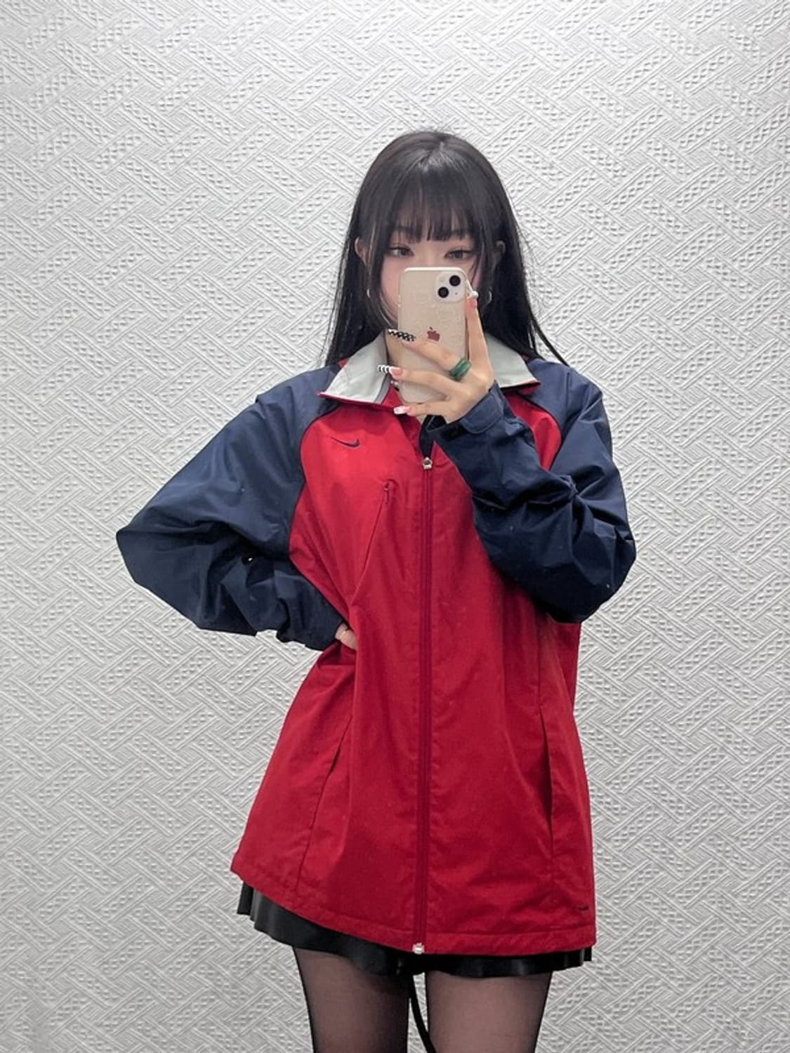 나이키 올드스쿨 레트로 00's 배색 바람막이 자켓 XL C10501 상품이미지2