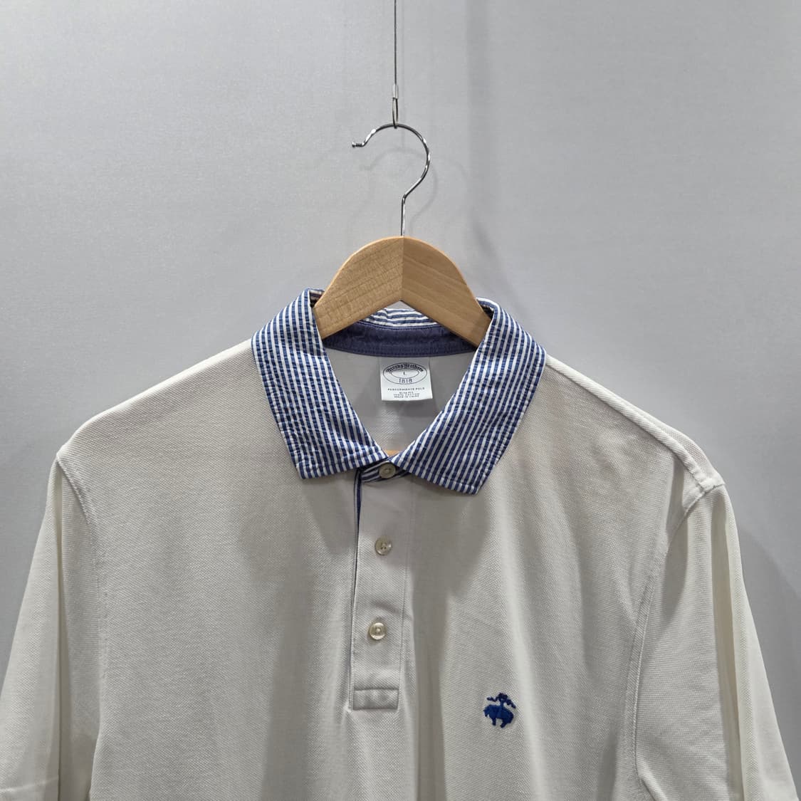 브룩스브라더스 피케 카라티 화이트 L  상품이미지2