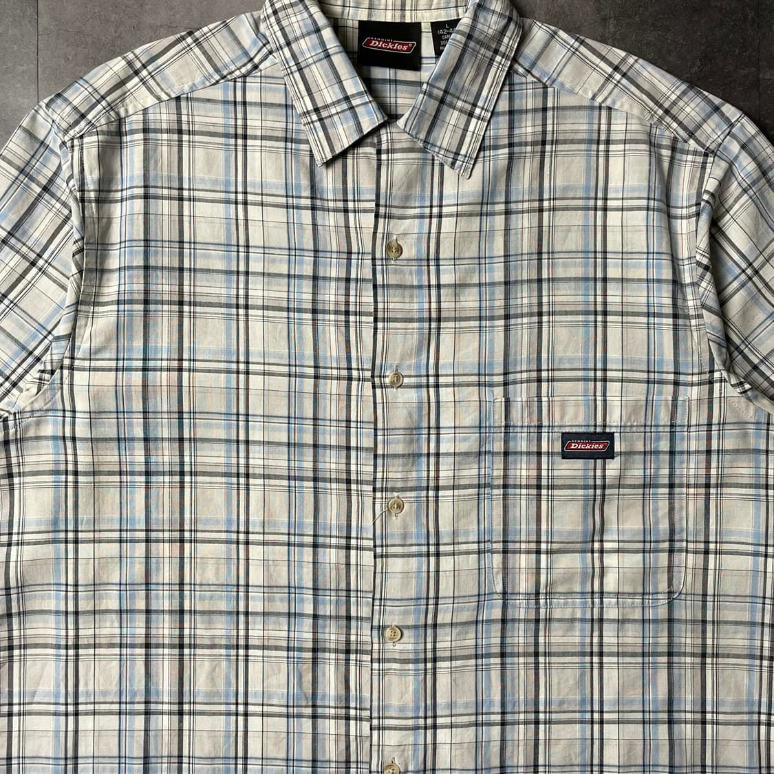 DICKIES 디키즈 빈티지 체크 반팔 워크 셔츠 A00929 상품이미지3