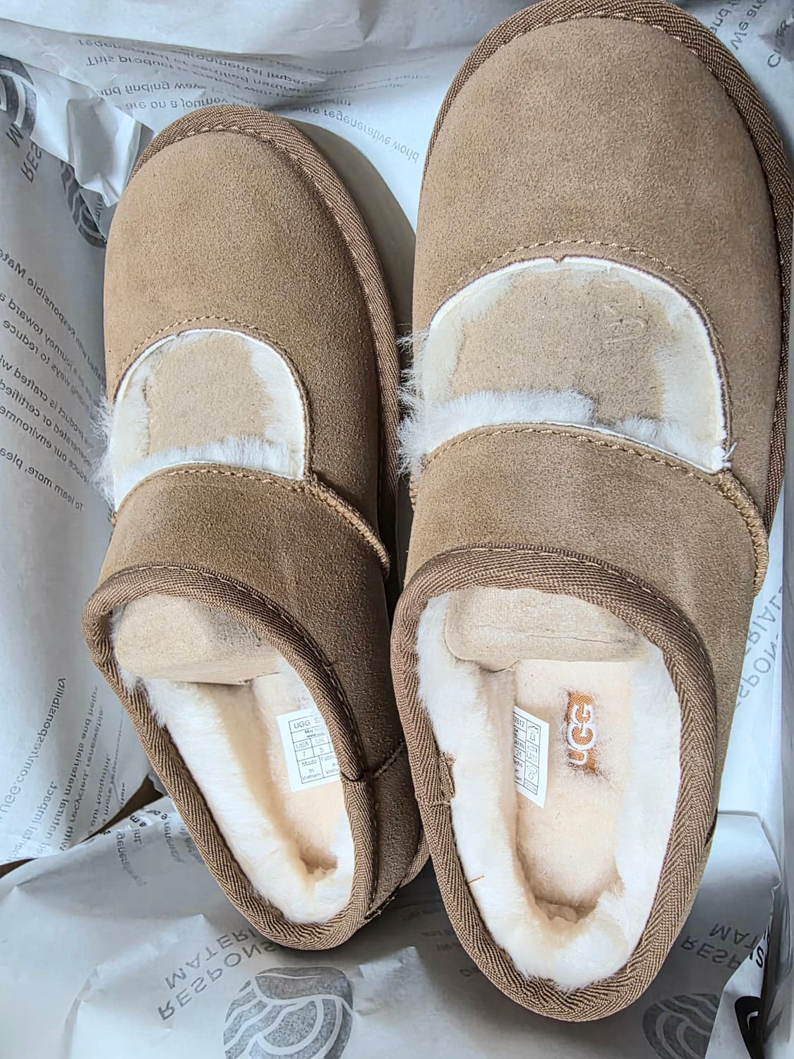 UGG 미국어그 메리제인 플랫폼 퍼 슬립온 상품이미지4