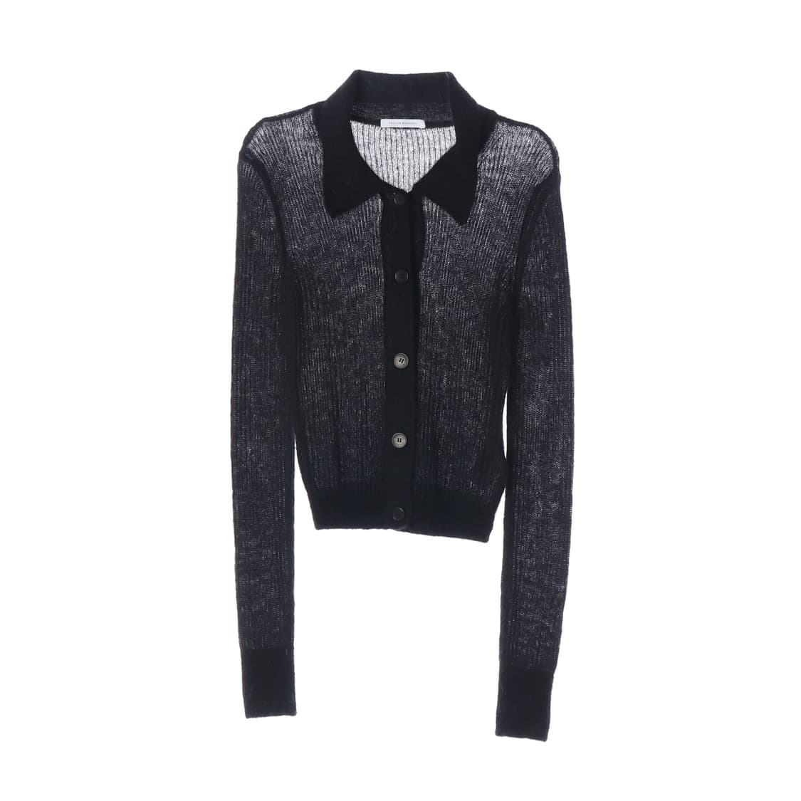 세실리아 반센 모헤어 울 카라 버튼 니트 가디건 상품이미지1