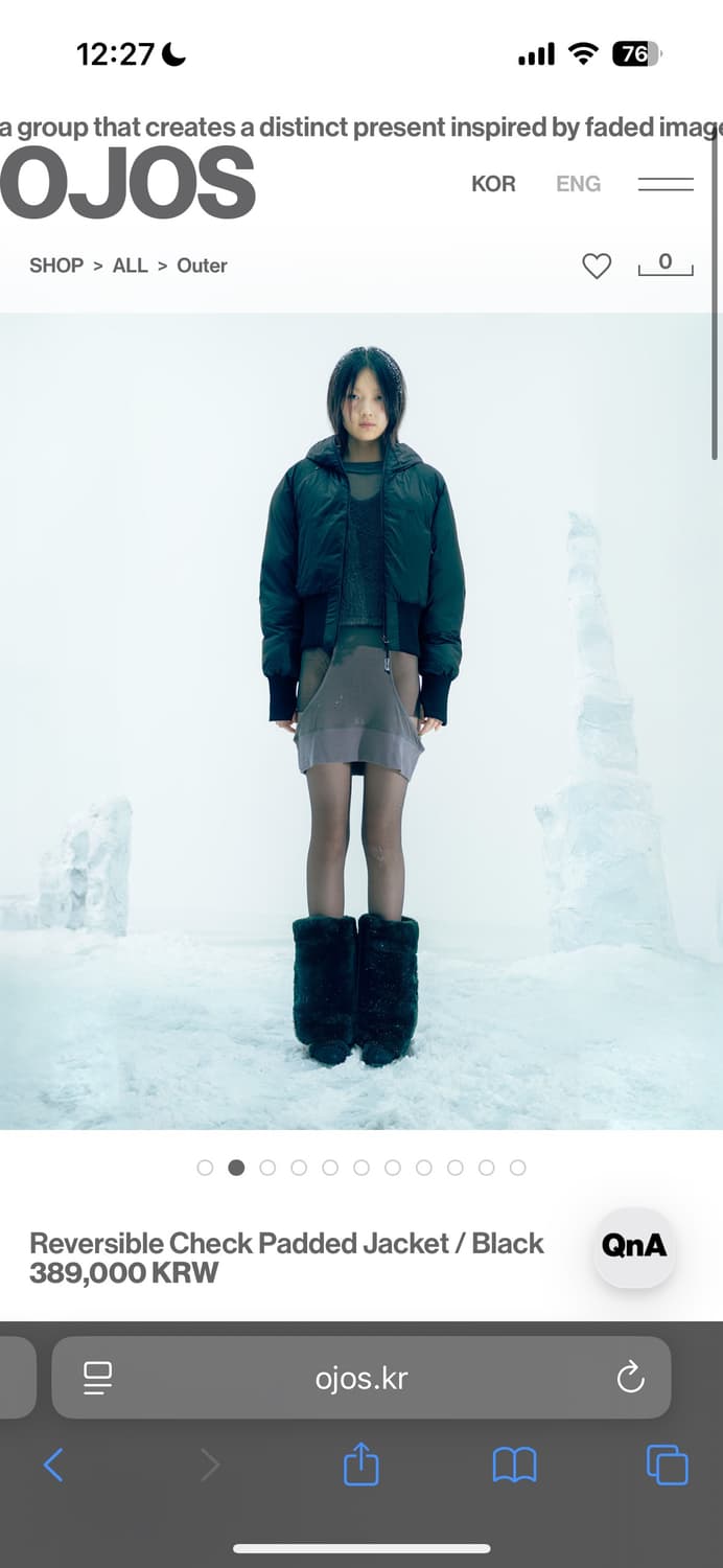 ojos 신상 패딩 상품이미지2