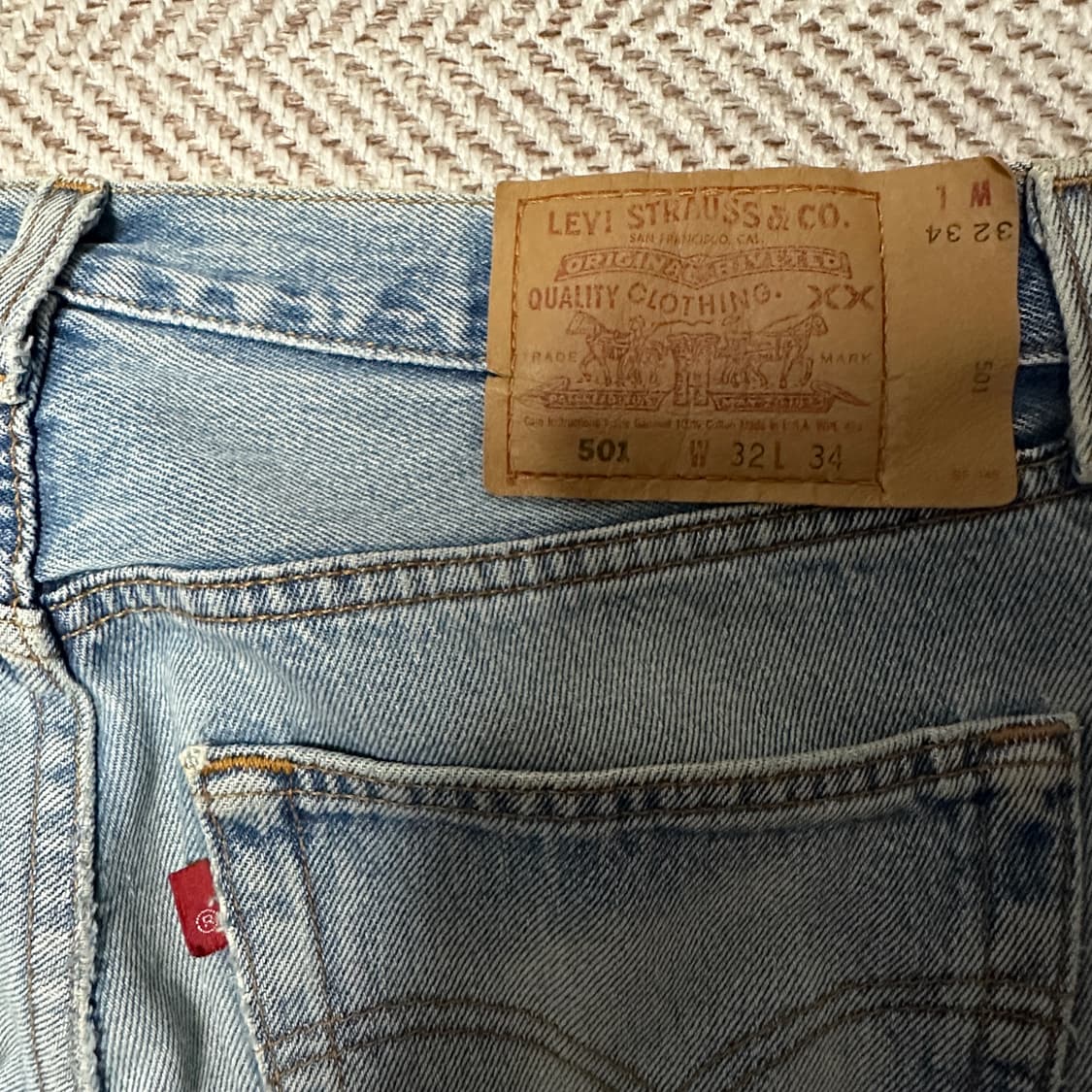 LEVI'S 501 90's usa made denim pants 상품이미지3
