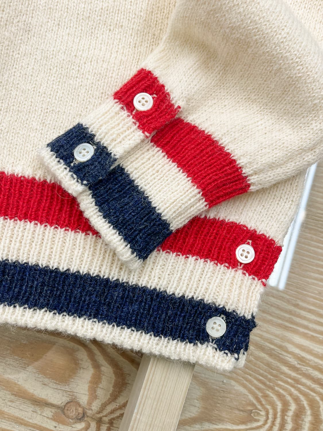 톰 브라운 보트 넥 울 스웨터 상품이미지4