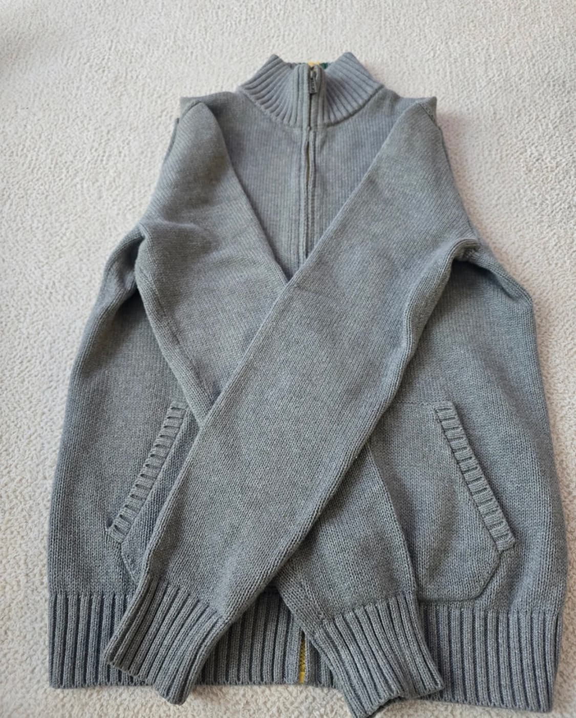 정품 폴로랄프로렌 그레이 니트 집업 XL 상품이미지2