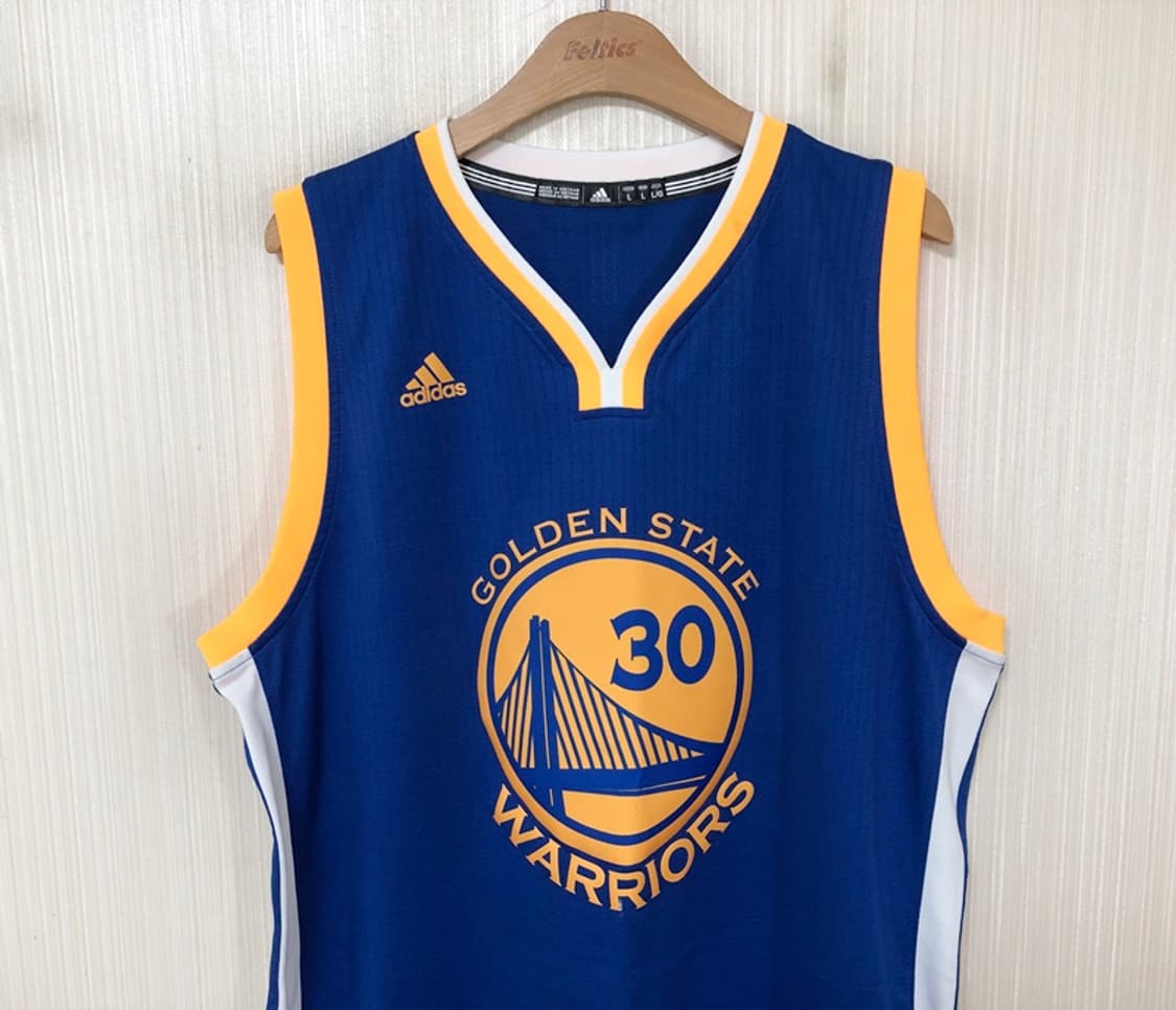 NBA 아디다스 골든스테이트워리어스 스윙맨유니폼 L(해외) #30 커리 상품이미지2
