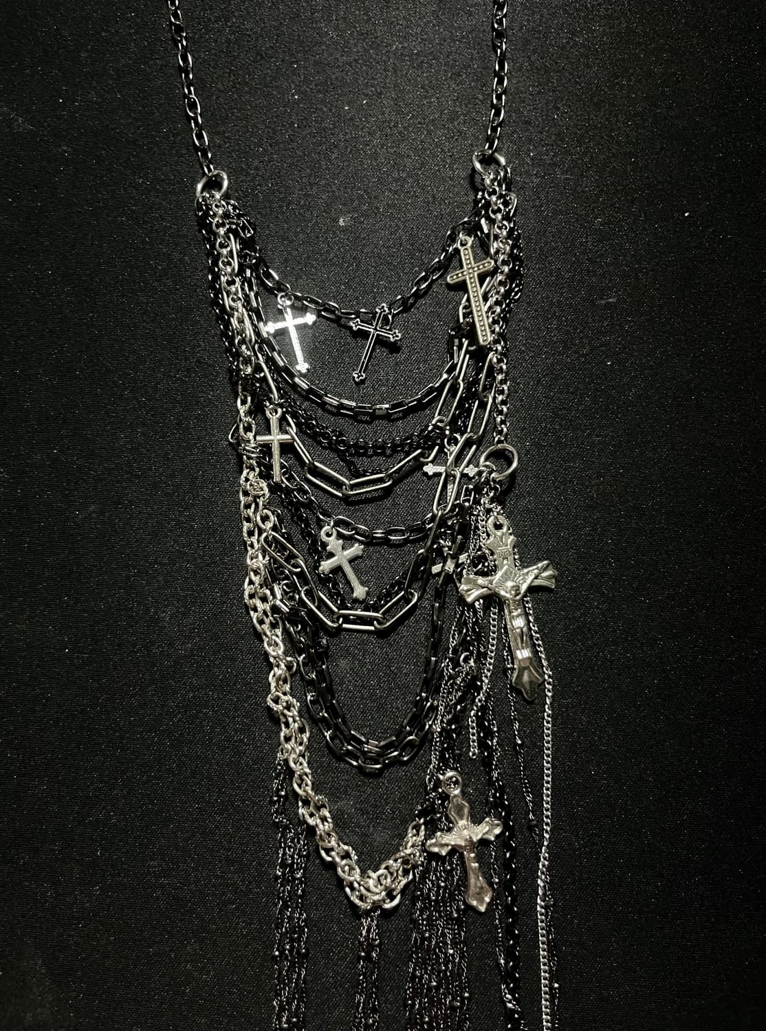 Layering Cross Necklace 상품이미지2