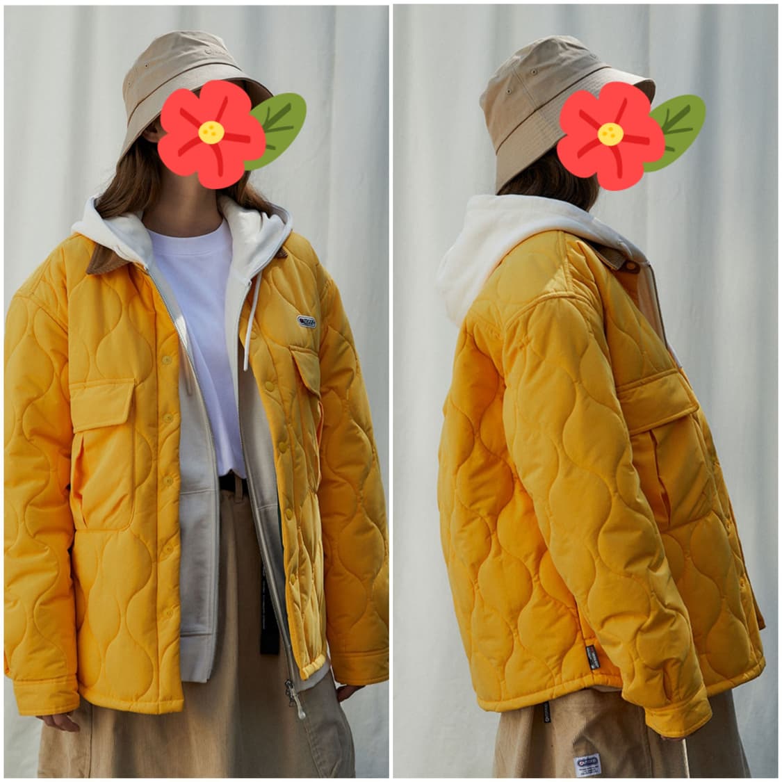 퀼팅 패딩 셔츠 셔켓 점퍼 상품이미지8