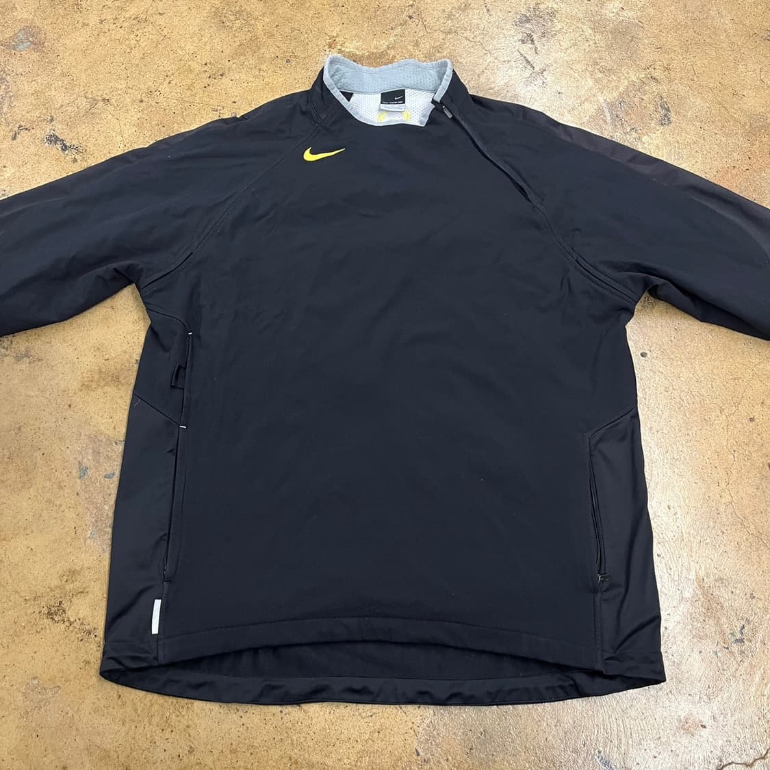 [정품/XL] 나이키 블랙 바람막이 하프집업 b16 상품이미지3