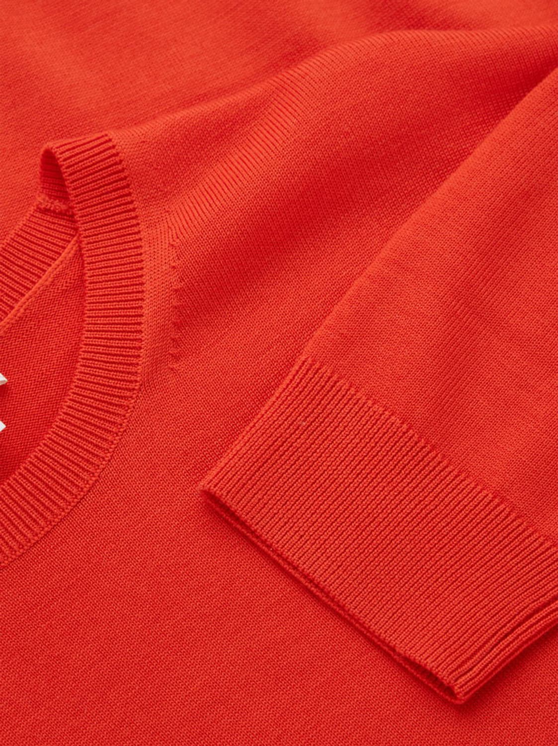 남성 메리노 울100% 니트 오렌지 XL사이즈 상품이미지6