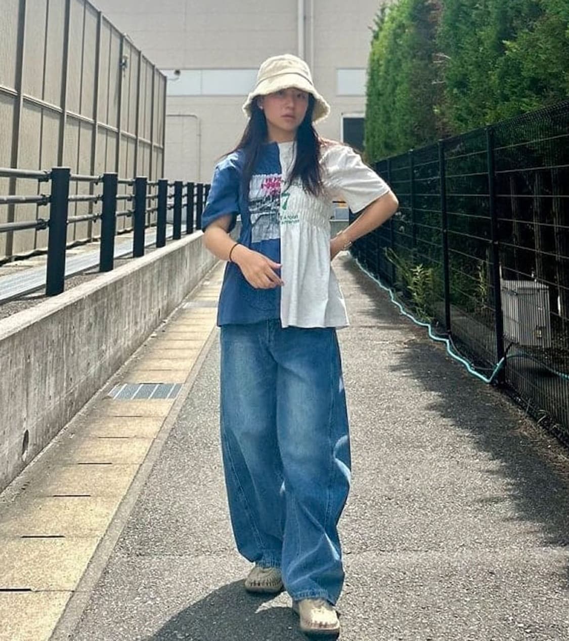 BEAMS HEART - REMAKE SHIRRING T SHIRT 상품이미지2