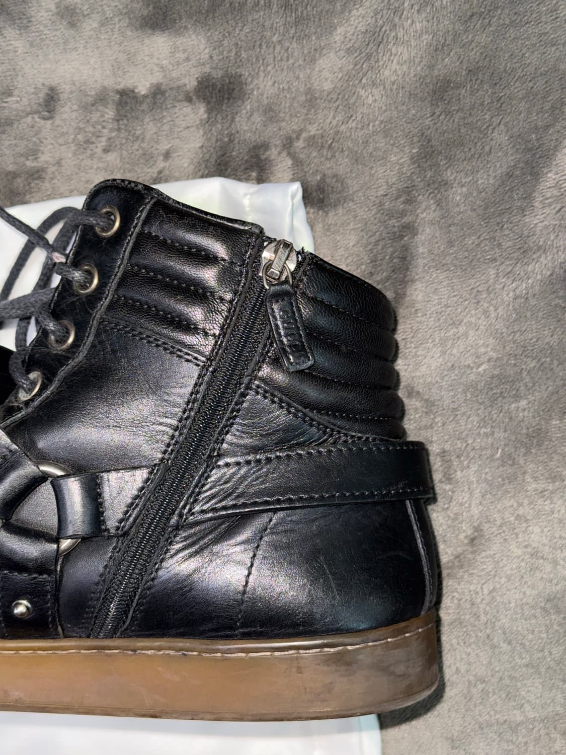 구찌 홀스빗 레더 하이탑 스니커즈 상품이미지8