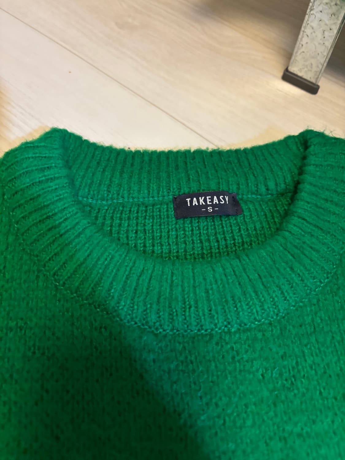 테이크이지 니트 그린 상품이미지5