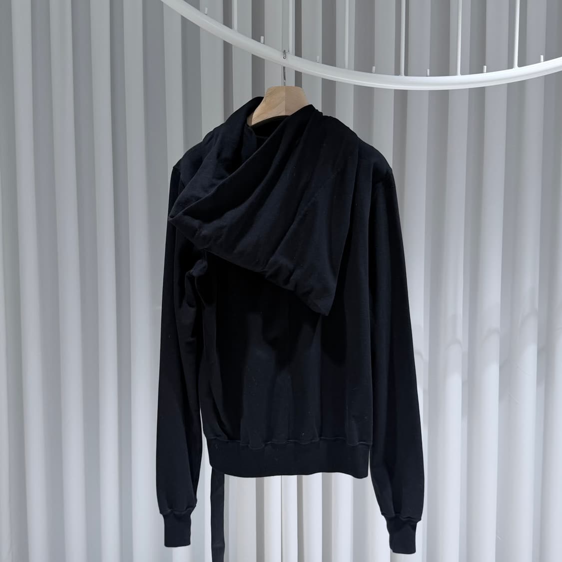 (S+/L) / 릭오웬스 블랙 마운틴 후드 집업 상품이미지4