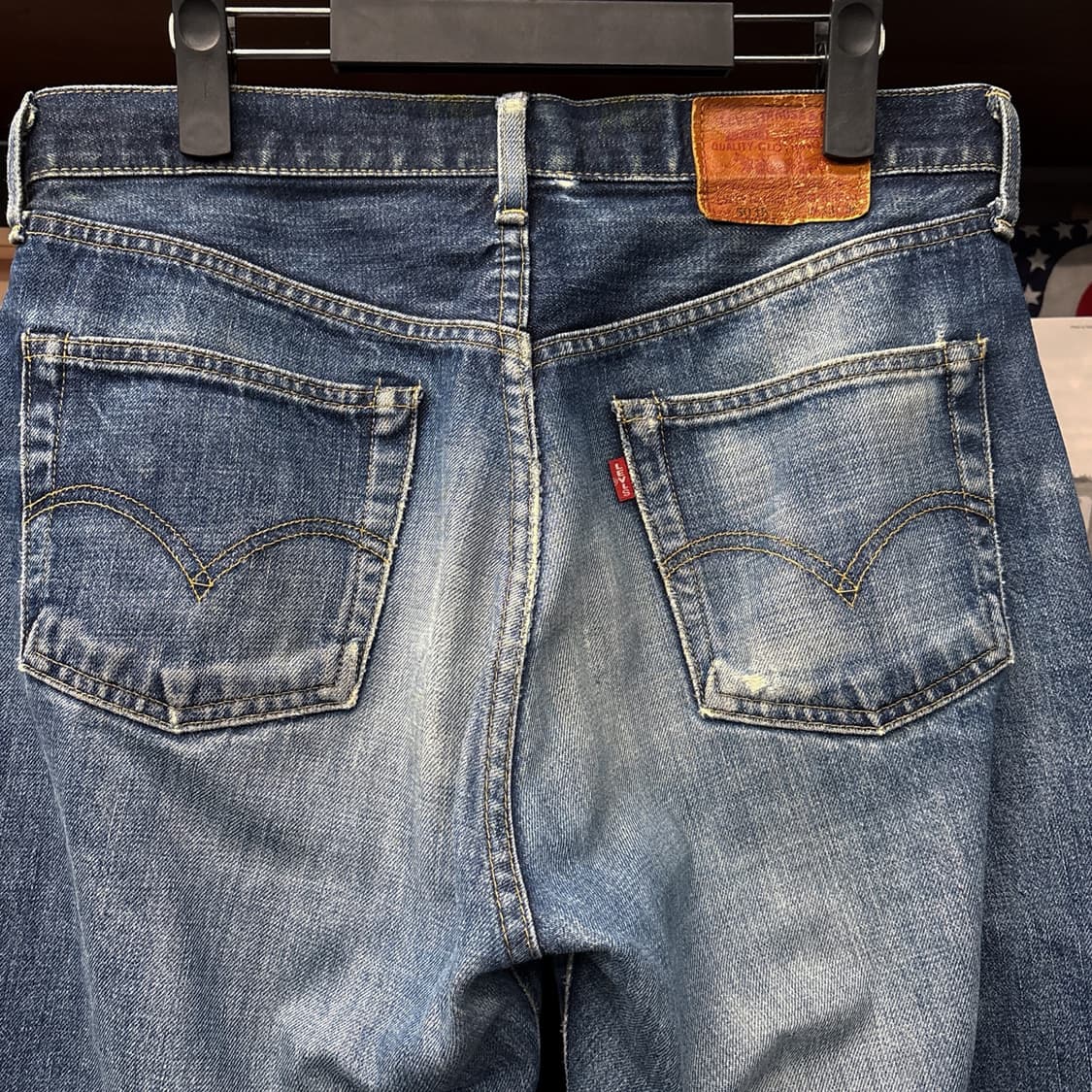 90s 리바이스 LVC재팬 503 빅E 레드탭 6부 데님팬츠 N1120  상품이미지5