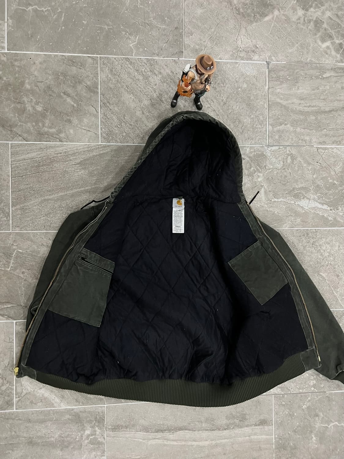 (L-TALL) 칼하트 후드 덕 액티브 자켓 J130  MOS  모스그린 상품이미지3