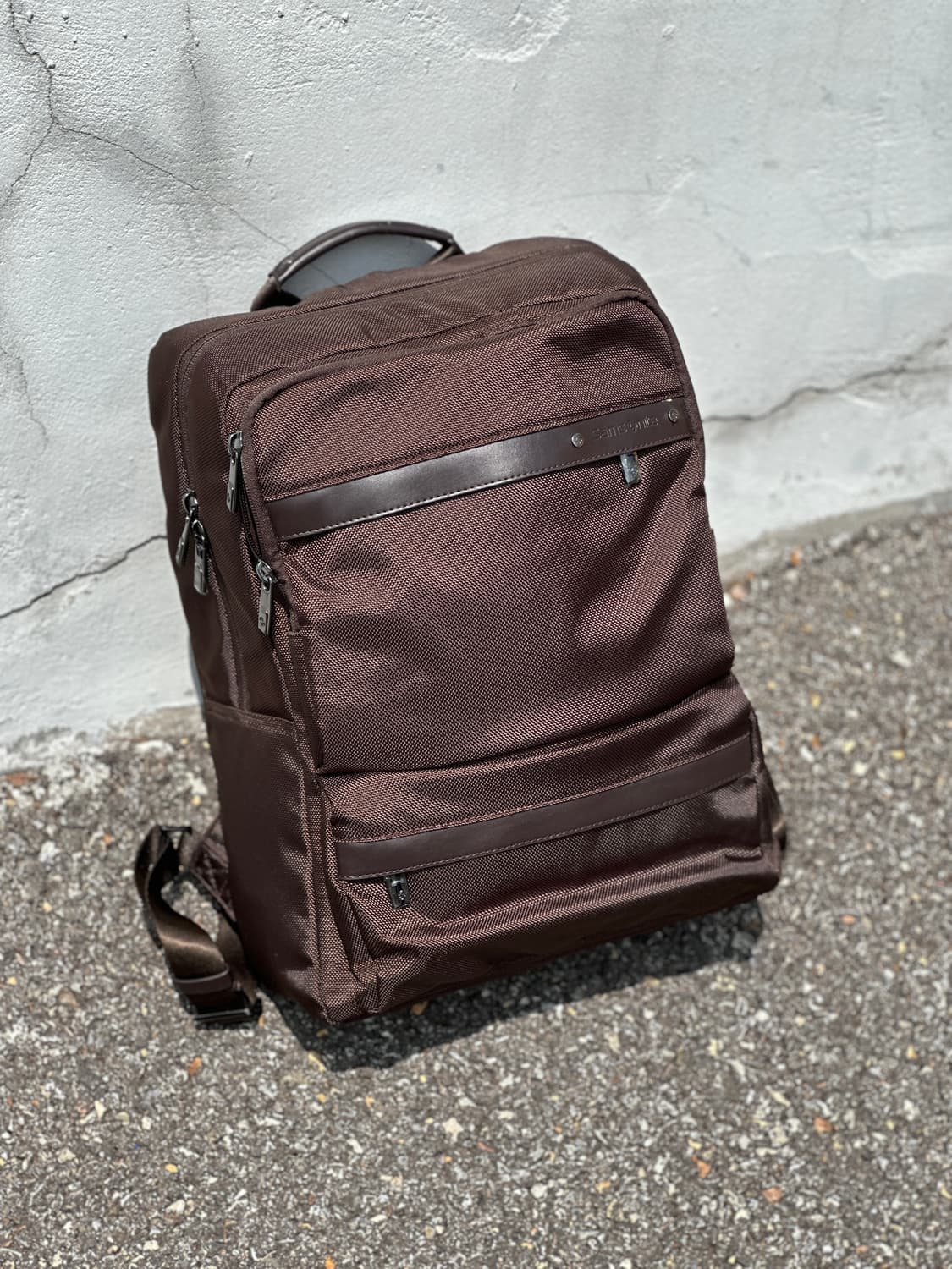 샘소나이트 브라운 비즈니스 백팩 가방 상품이미지1