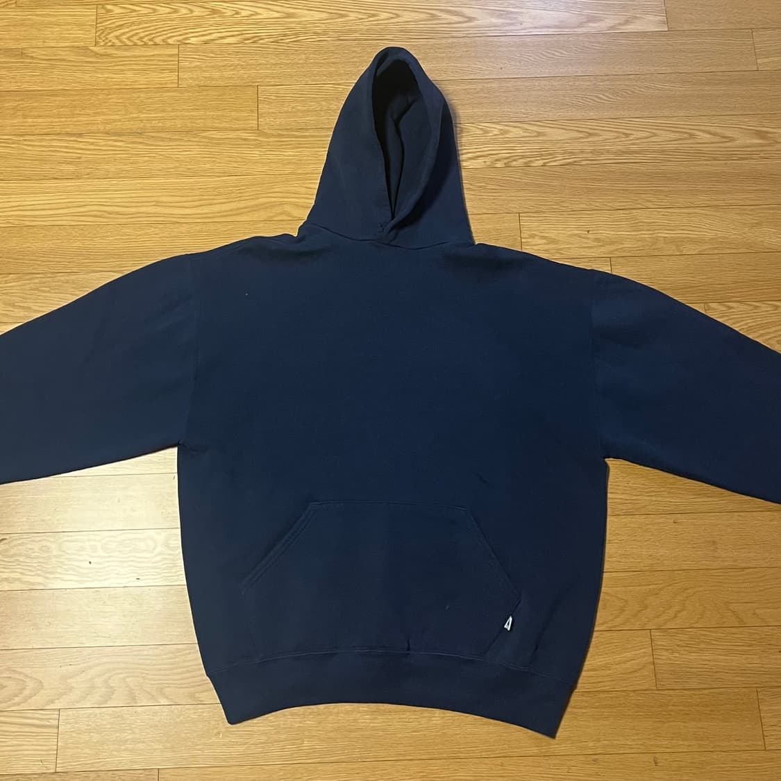 [XL] 90s USA 빈티지 러셀 후드 네이비 상품이미지3