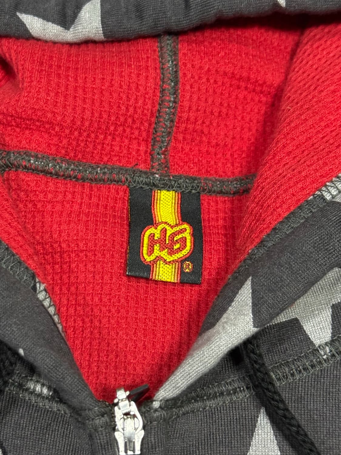 히스테릭 글래머 아카이브 무수한 별과 아이코닉 로고 후드 집업 자켓 상품이미지6