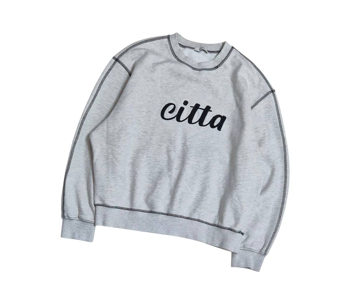 Citta 씨타 스티치 맨투맨 상품이미지1