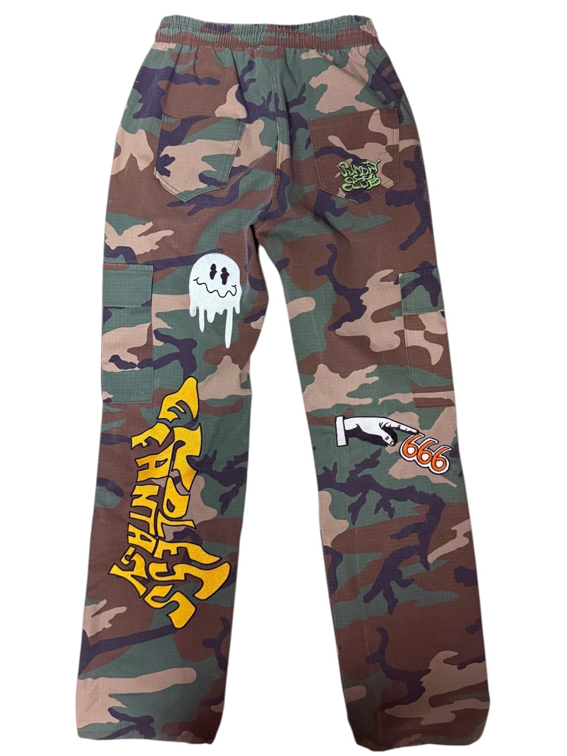 선데이오프클럽 자수 카모팬츠 상품이미지2