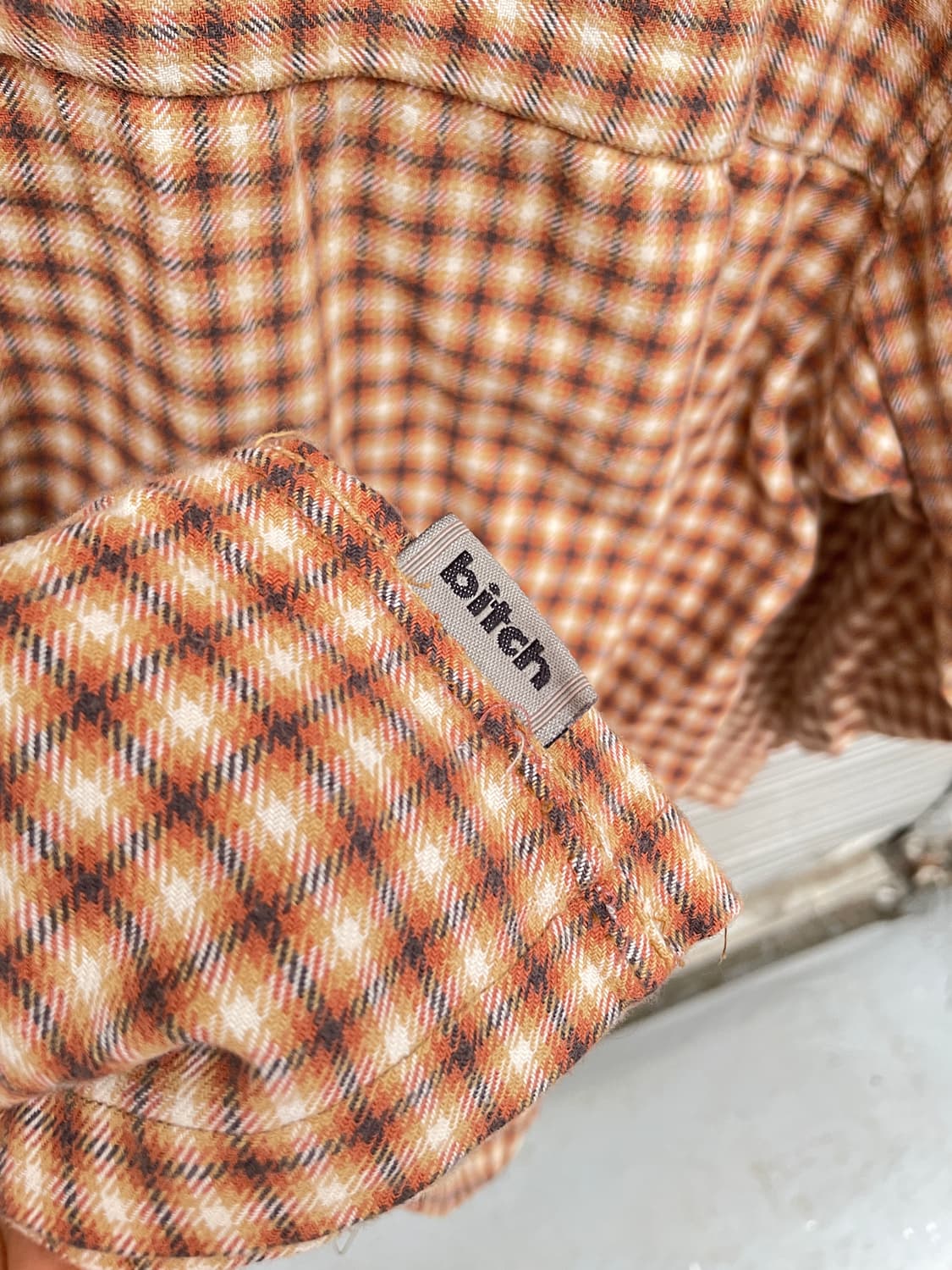 90-00s Bitch Flannel Check Shirt 상품이미지9
