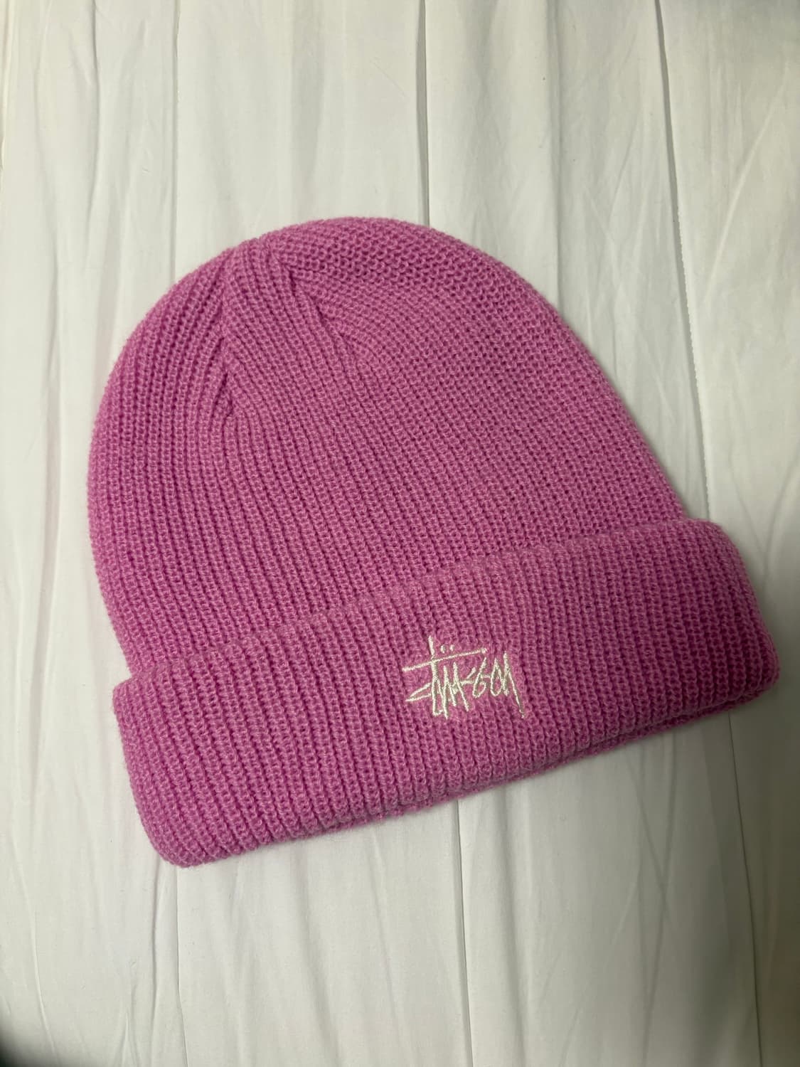 스투시 베이직 커프 비니 더스티 핑크 상품이미지1