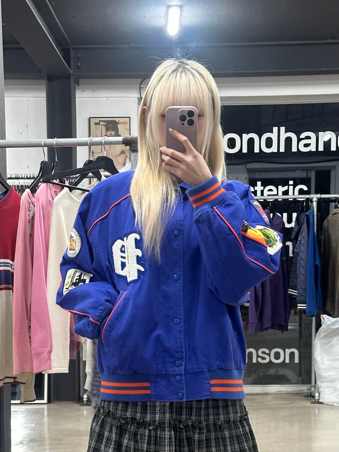 팔라스 패치 코튼 봄버 로얄 블루 상품이미지1