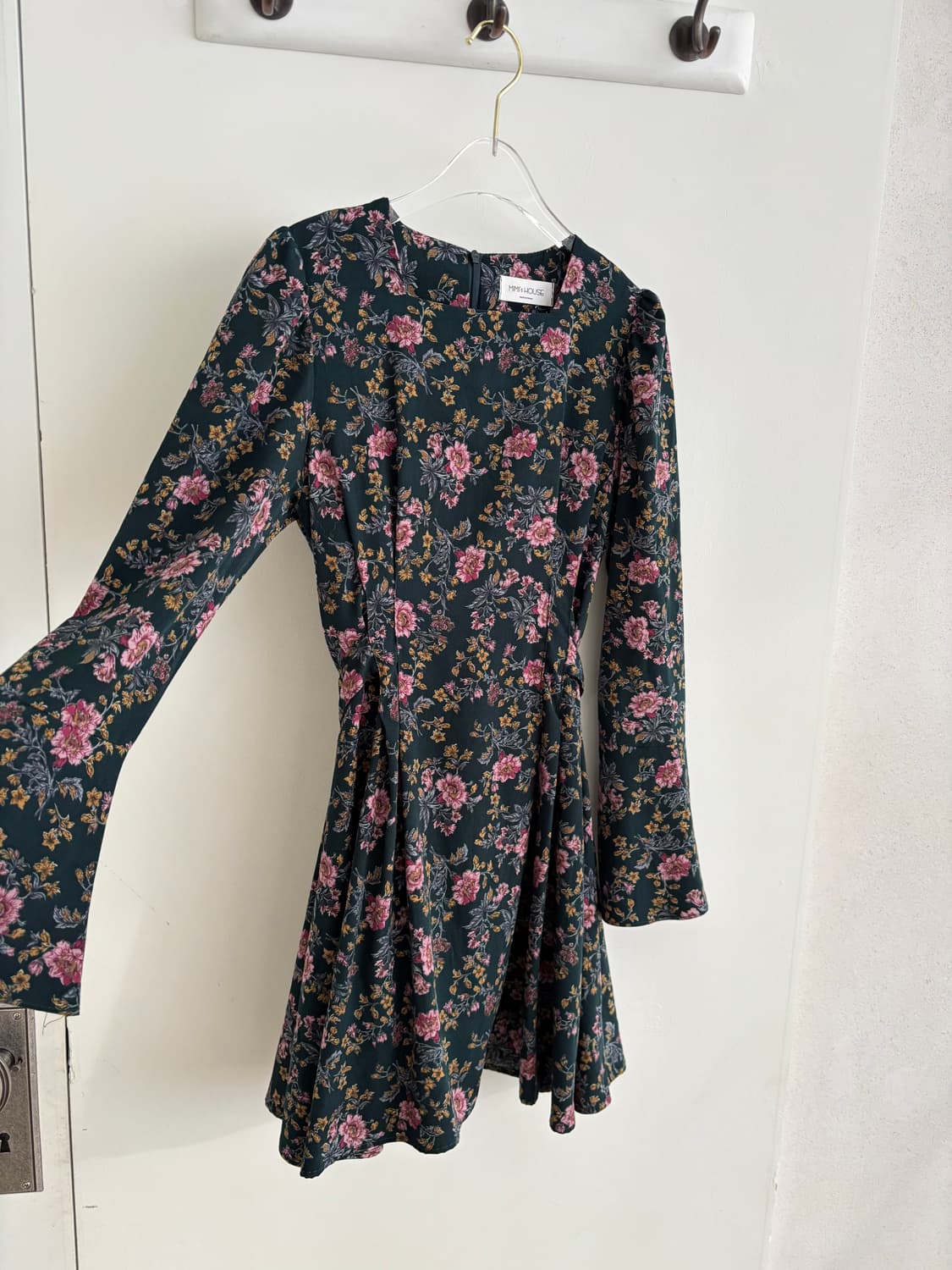 빈티지 그린 플라워 패턴 원피스 상품이미지8