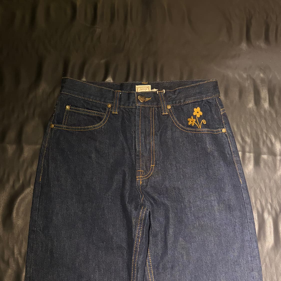 Lee 플라워 자수 데님 팬츠 상품이미지3