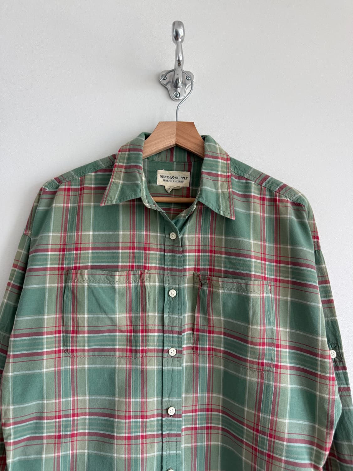 데님앤서플라이(DENIM&SUPPLY) 크롭 체크 셔츠 상품이미지2
