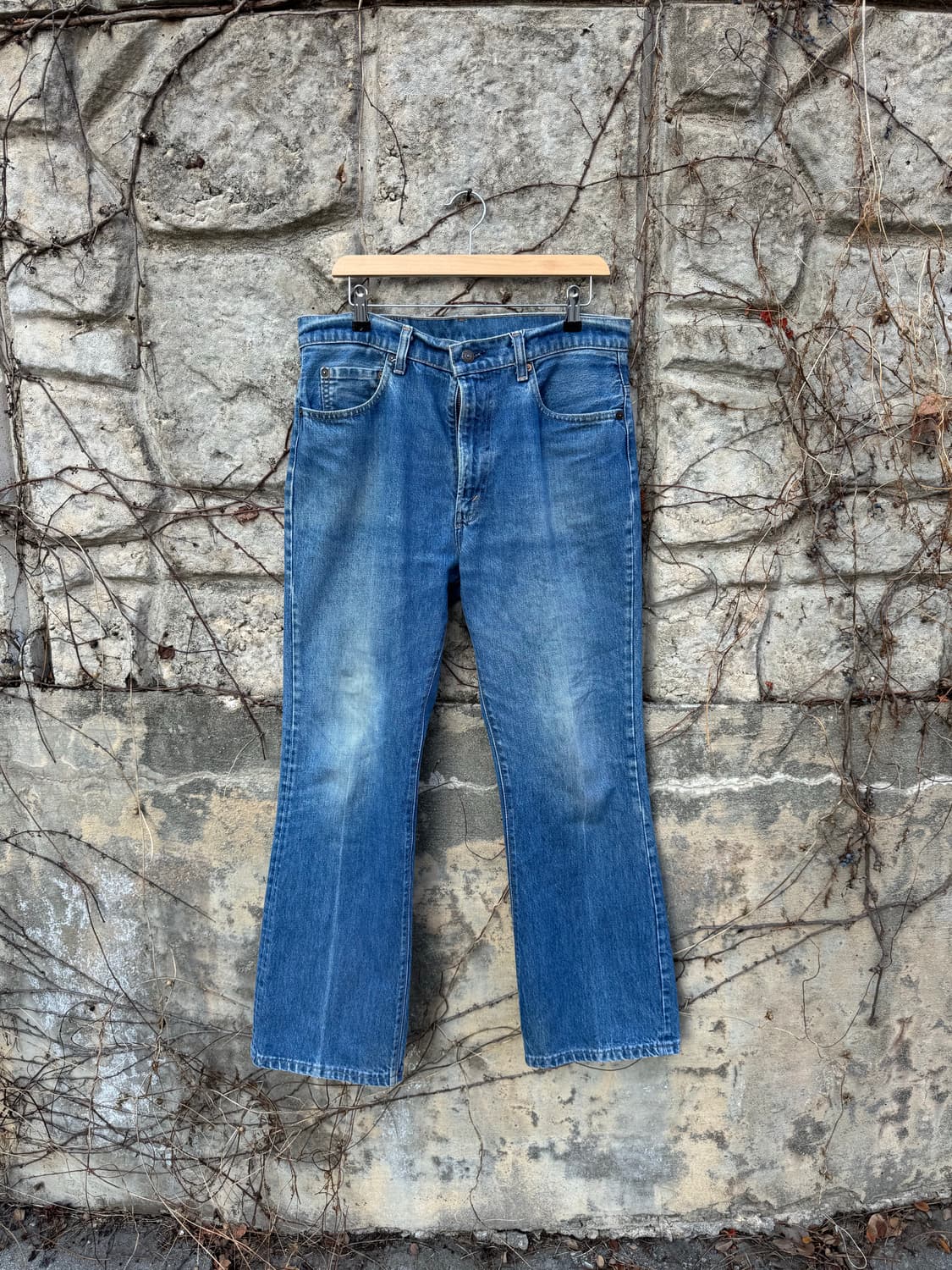 70s 리바이스 빈티지 517 66후기 논셀비지 부츠컷 데님 팬츠 상품이미지1