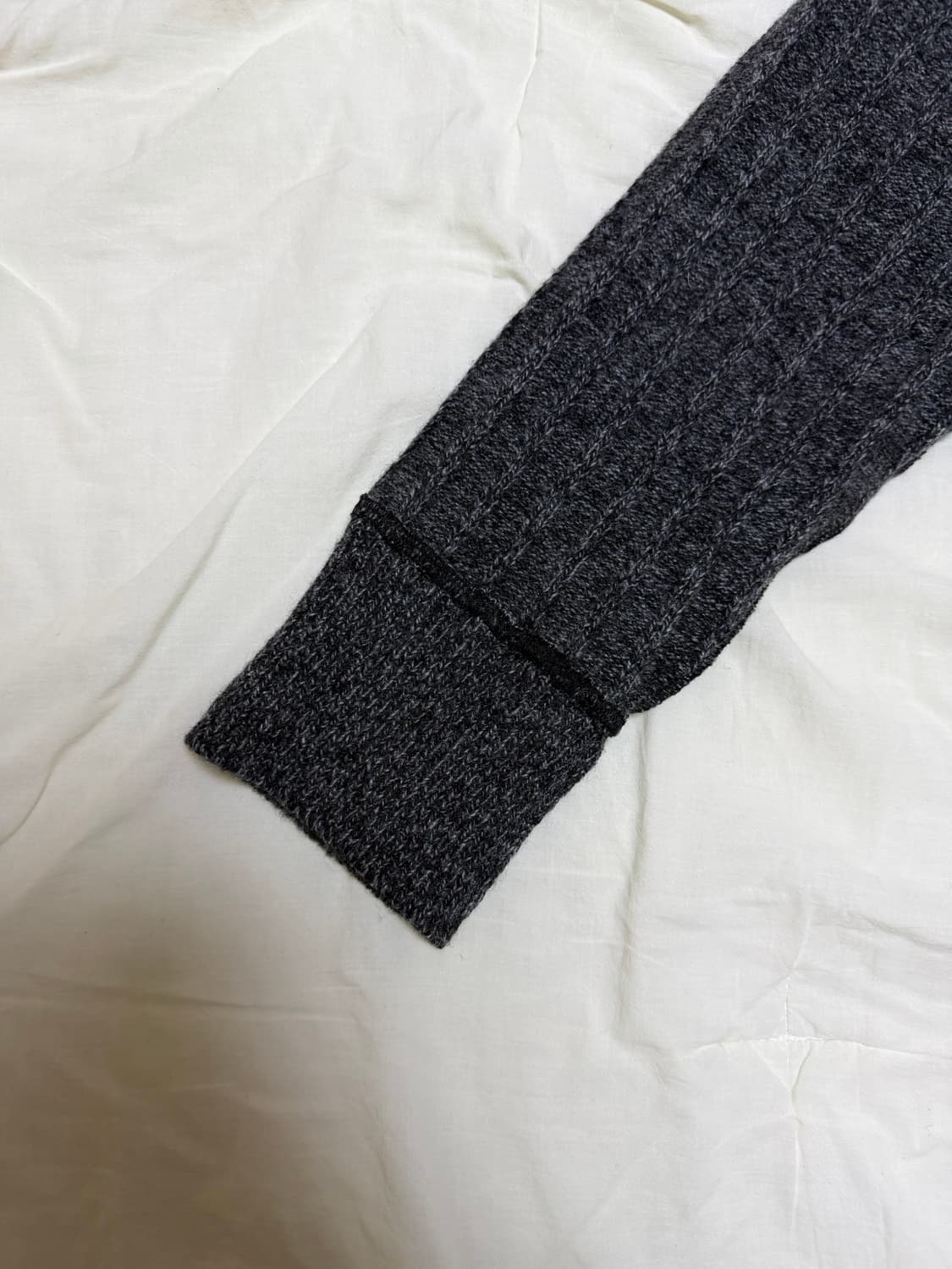 [2] 웨이비니스 다이애그널 니트집업 멜란지그레이 상품이미지6