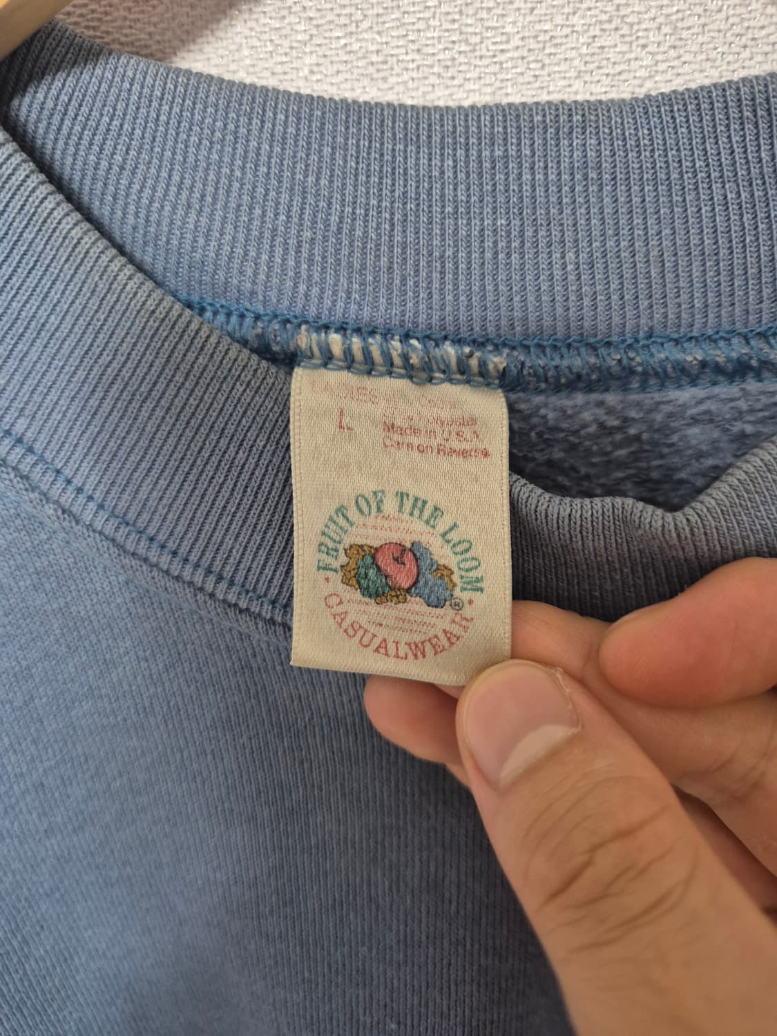 90s 빈티지 fruits of the loom 레이디스 스웻셔츠 USA 상품이미지2