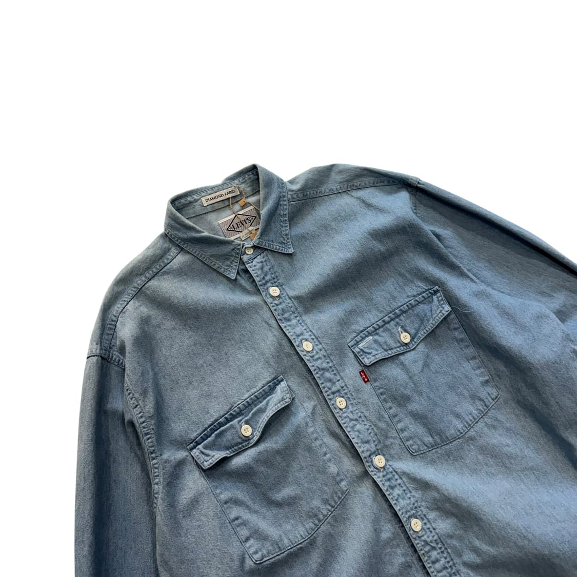 [105] 80's 리바이스 다이아몬드 라벨 데님 셔츠 상품이미지2