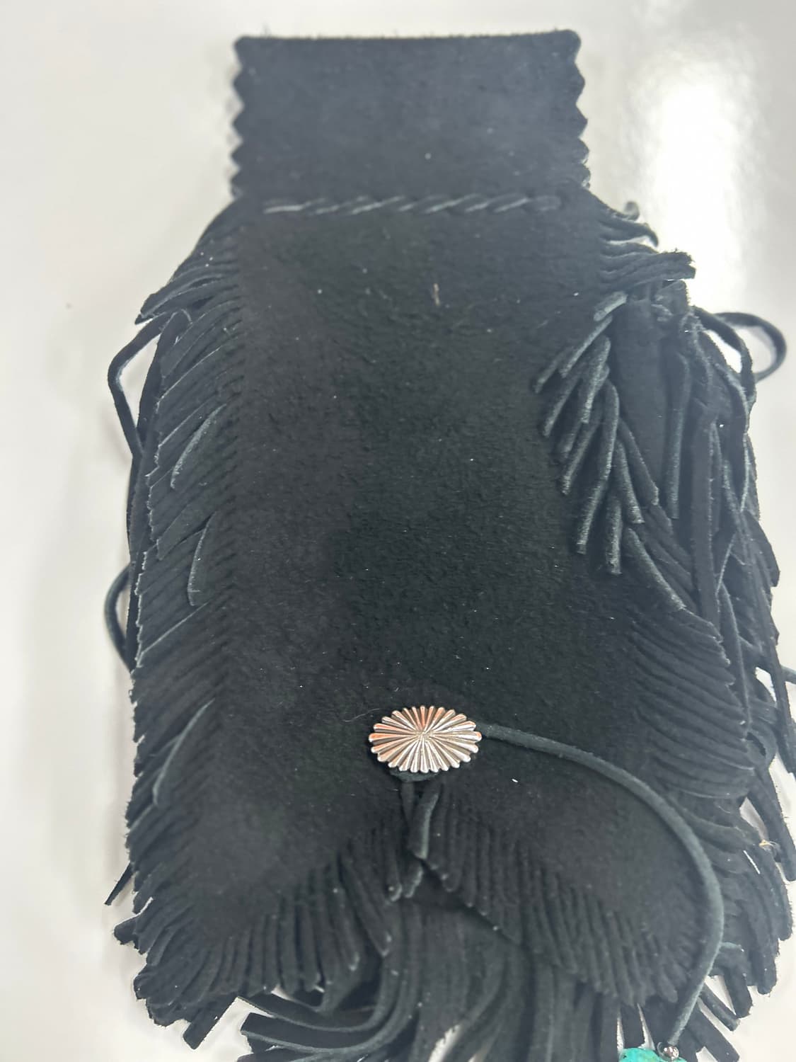 goros 고로스 블랙 디어스킨 메디슨 웨이스트백 상품이미지3