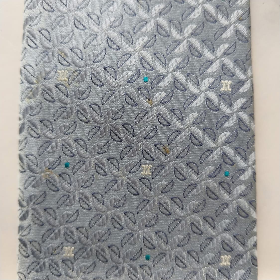 셀린느 실크 트리오페 전체 자수 패턴 넥타이 9.2cm B등급 K2278 상품이미지7