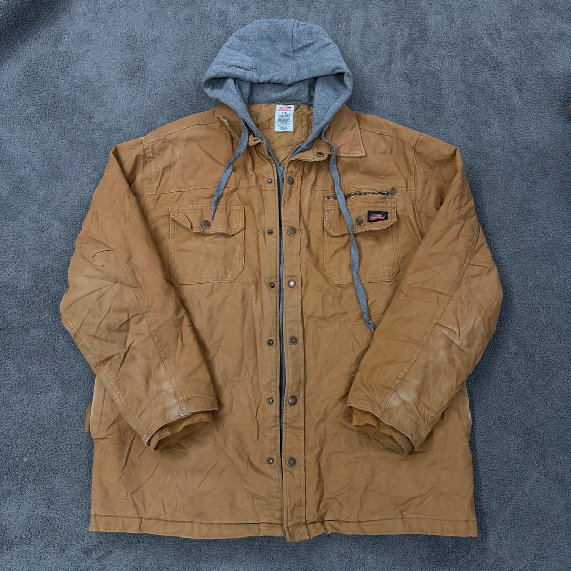 [ 정품/L ] 디키즈 브라운 후드 워크 자켓 상품이미지3