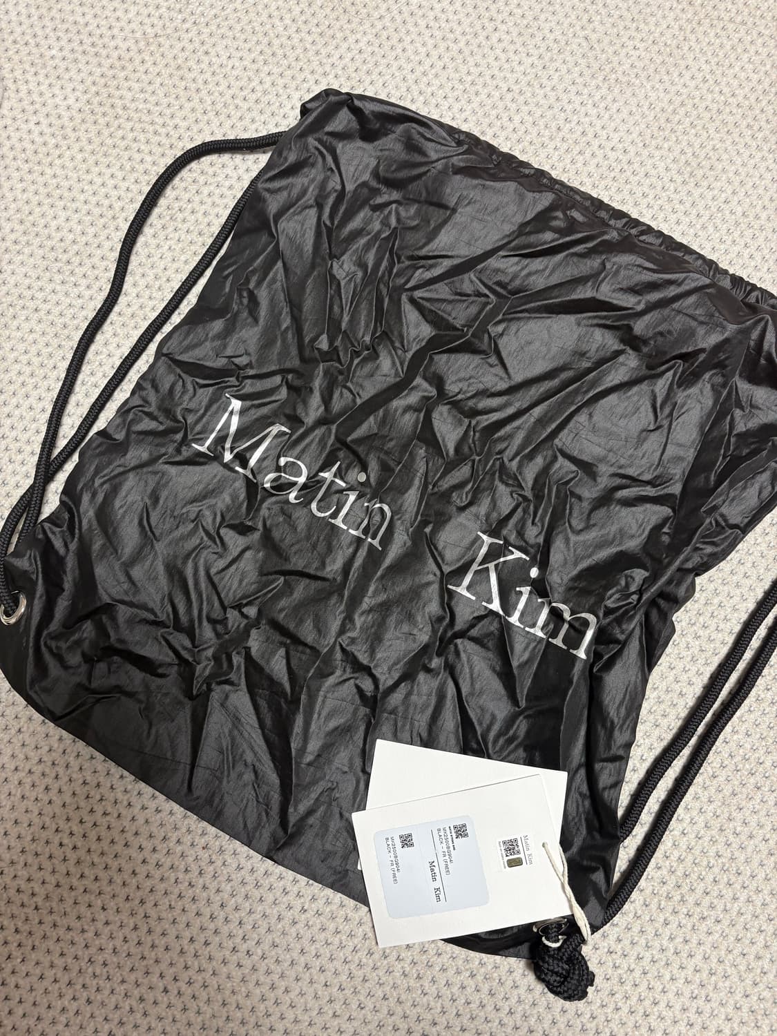 마뗑킴 한정판 스트링 백 블랙 새상품 상품이미지3