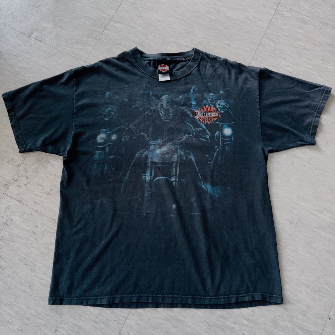 90s MADE IN USA 할리데이비슨 반팔 티셔츠 XL 상품이미지2