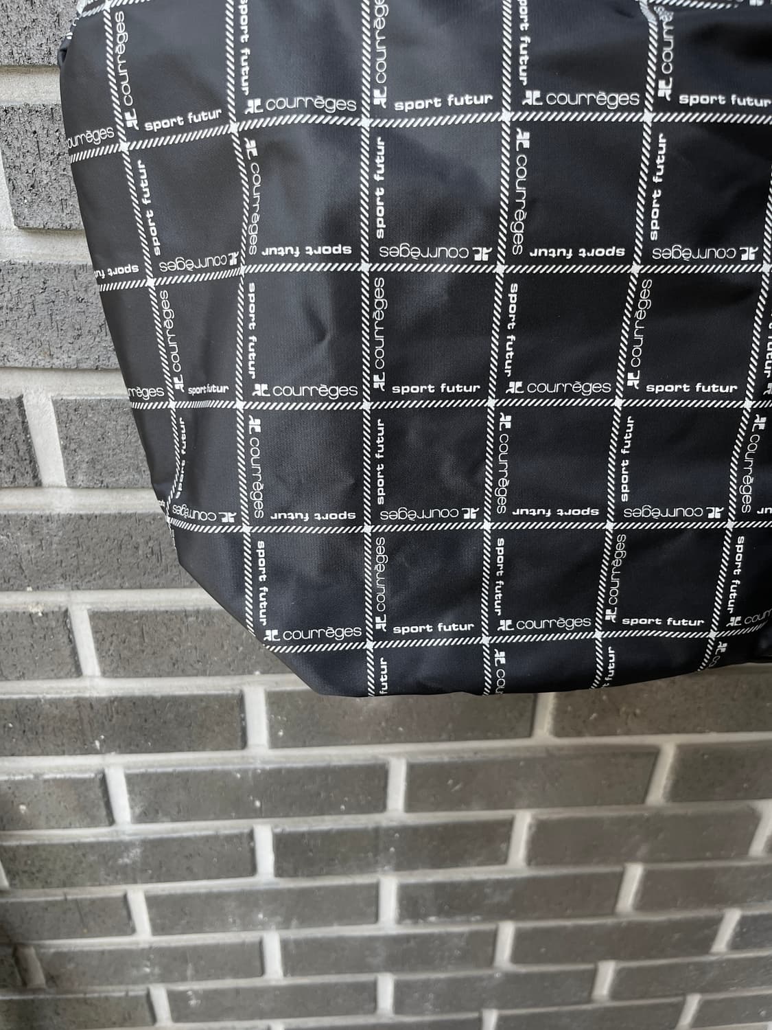 00s Courreges 꾸레쥬 로고 패턴 쇼퍼백 상품이미지3
