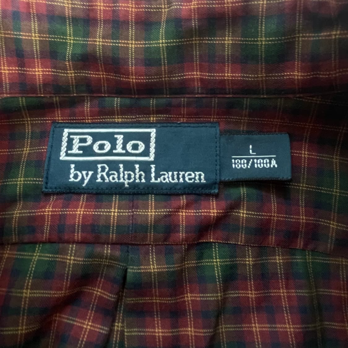 Polo 폴로 랄프로렌 브라운 깅엄 투포켓 엘보우 패치셔츠 상품이미지5