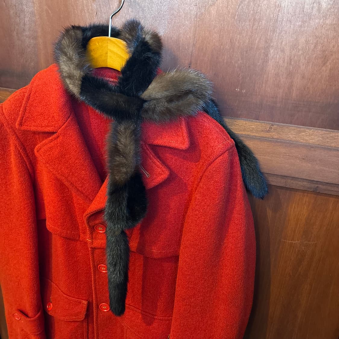 쁘띠밍크 100 배색 천연 머플러  상품이미지5