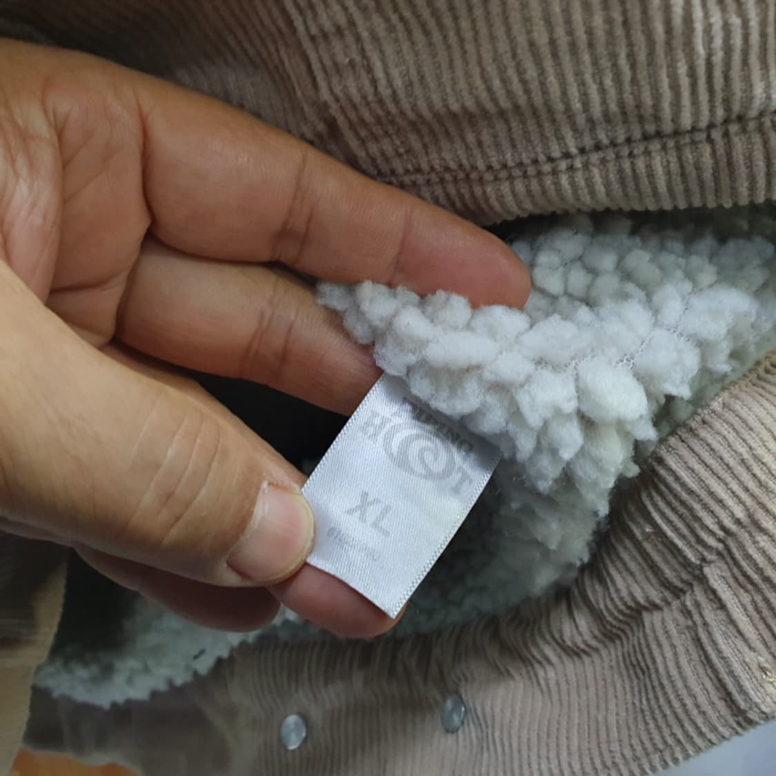 PIPING 뽀글이 양모 골지자켓(105) 상품이미지4