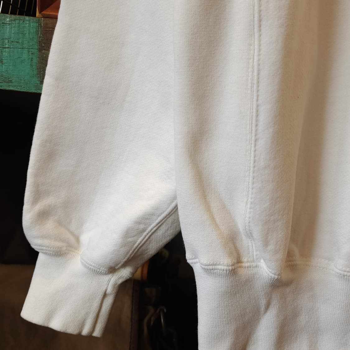 90s 러셀 맨투맨 스웻셔츠 블랭크 헤비 화이트 M 상품이미지8
