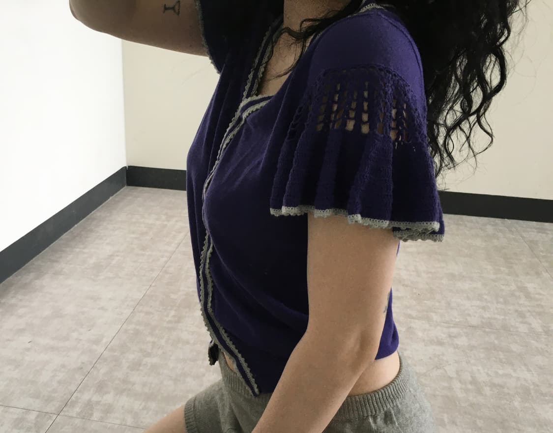 crochet sleeve knit 상품이미지4