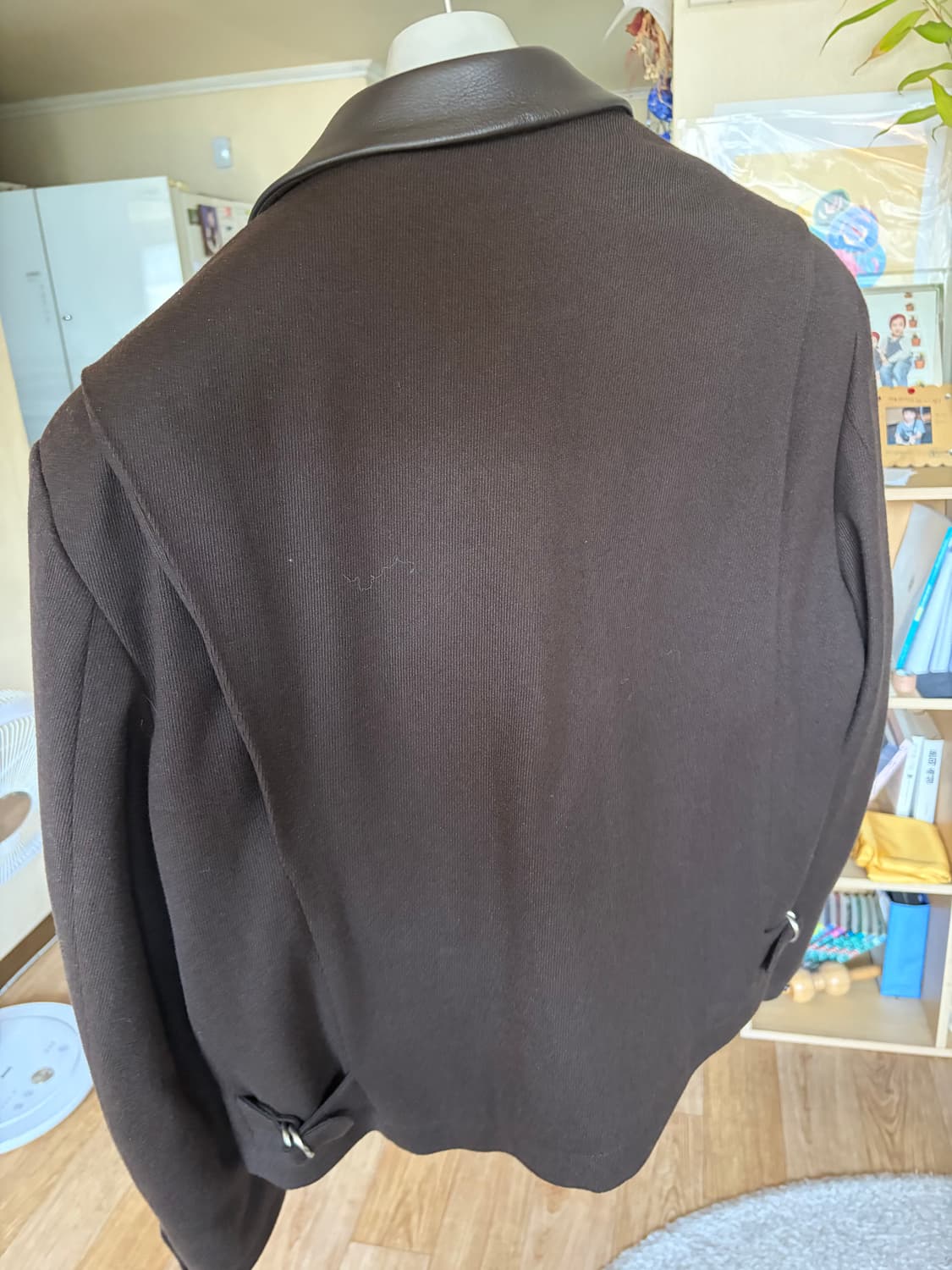 토니웩 레더 트림 울 자켓 XL 상품이미지3