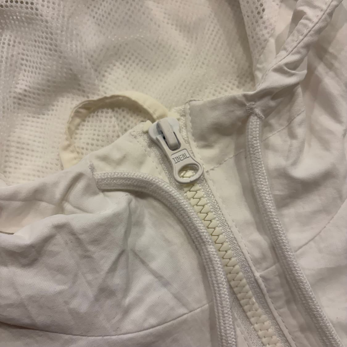 [S] 아디다스 에센셜 우븐 삼선 후드 바람막이 화이트 B438 상품이미지5